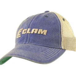 Clam Old Favorite Legacy Woman's Trucker Hat Blue/Oatmeal
