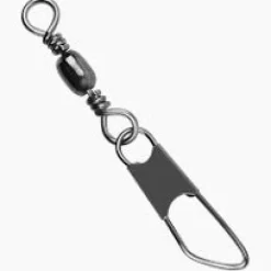 Danielson Barrel Swivels W/ Safety Snap Sz 2/0 Qty 12 Black