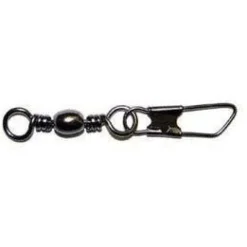Eagle Claw Barrel Swivel w/Interlock Snap Black Qty 20