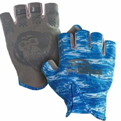 Fish Monkey Stubby Guide Glove Blue Water Camo