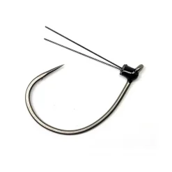 Gamakatsu Finesse Weedless Wacky Hook Size 2/0, Titanium Weed Guard QTY 4