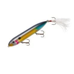 Heddon Feathered Dressed Super Spook 5" 7/8 Oz  -Wounded Shad