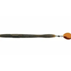 Hyperlastics Wormspin 7.25" 3/7 oz. 4/0 Hook Watermelon Red Copper Qty 2