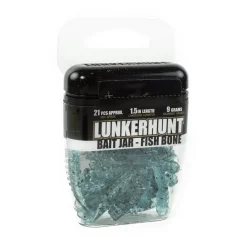 Lunkerhunt Bait Jar Fish Bone 1.5" Qty 21 Fast Fish
