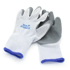 Sea Striker Men's Knit Gripper Gloves Rubber Coated