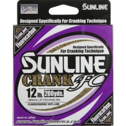 Sunline Crank FC Fluorocarbon 200Yds Clear