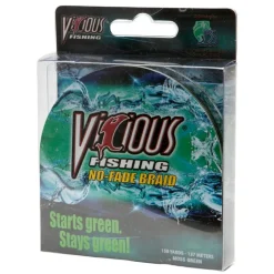 Vicious Fishing No-Fade Braid 100Lb 150 Yds Moss Green